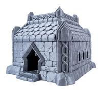 3D Vikings Dwarf Settler - Terrain de maison, parfait pour les jeux de rôle de table sur le thème des nains, les jeux de guerre et les jeux de société fantastiques
