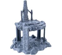 3D Vikings Elven Realm - Île flottante avec autel rituel, échelle 28/32 mm