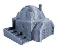 3D Vikings Habitat de science-fiction du désert - Bâtiment d'inspiration galactique pour les jeux futuristes, échelle 28/32 mm, RPG de table et jeux de guerre, gris, non peint