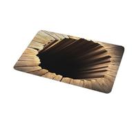 3D Visual Effect Doormat - 32 inch Optical Illusion Rug | Crystal Velvet Floor Mat - Non Slip Indoor Outdoor Entrance Entryway Balcony Living Room Bedroom Garage Decor