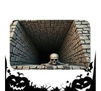 3D Visual Hole Illusion Carpet, Anti-Slip Front Door Mat, Home Decor