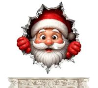 3D Visual Holiday Decorations Art Christmas Decals Self-Adhesive