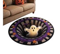 3D Visual Illusion Rug, Round Velvet Carpet, Crystal Floor Mat