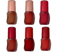 3D Volumizing Lip Gloss, Long-Lasting Shimmering Plump Effect,3D Volumizing Gloss,Hydrating & Moisturizing,High Shine,Non-Sticky Formula,Moisturizing Lip Gloss (6 pcs-Mix, 3 ml)