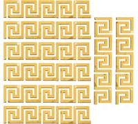 3d Wall Stickers, Set Of 40 Adhesive Acrylic Mirrors, 3d Mirrors, Decorative Wall Mirrors, For Home, Bedroom, Background Decoration (Gold, 10 X 10 Cm)