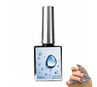 3D Water Drop Gel Top Coat Set | Gel 3d Nail Art, No Wipe, Raindrop Bubble Effect, Water Droplet Gel Nail Polish, High Gloss Rain Drop LED Nail Gel Polish, 2-Step DIY Manicure System (Step2)
