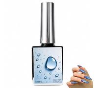 3D Water Drop Gel Top Coat Set | Gel 3d Nail Art, No Wipe, Raindrop Bubble Effect, Water Droplet Gel Nail Polish, High Gloss Rain Drop LED Nail Gel Polish, 2-Step DIY Manicure System (Step1)