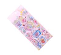 3D Water Sticker - Cute Relief Water Decal | Transparent Liquid Oil Filling Design Mini Sticker | Fun Craft Supply DIY Reward Art Decoration For, Luggage, Notebook, Tablet, Journal,Gift