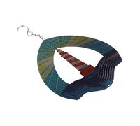 3D Wind Spinner Jardin pour Décoration pour Extérieur Intérieur, Sculpture d'art cinétique avec crochet, Attrape-soleil Carillon à vent pour tourner dans le vent, Cadeau décoratif Yard Art 25 cm