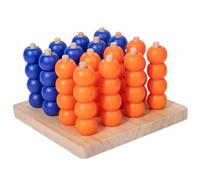 3D Wooden Fours BARCHE - ÉDUCATION du PUBLEAU CUSSIPE Brain Toys, Quatre matchs de Conseil d'administration | Échecs d'échecs Puzzle Brain Teaser Toys for Holiday Party Birthday Travel à la maiso