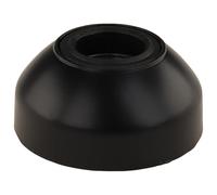 3D24 Assiette, 40, zinc moulé sous pression, revêtu par pulvérisation, noir, sans trous de vissage, type I/B, zinc moulé sous pression, nivelable