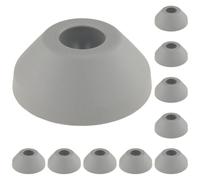 3D24, Lot de 10 plaques de pied, 45 mm, plastique PA renforcé par billes de | 45 mm ; type I ; sans trous de vissage ; nivellement ; plage de rotation ± 20° ; pour boule 15 ; capacité de charge : 900 kg
