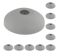 3D24, Lot de 10 plaques de pied, 60 mm, plastique PA renforcé par billes de | 60 mm ; type I ; sans trous de vissage ; nivellement ; plage de rotation ± 20 ° ; pour boule 15 ; capacité de charge 900 kg