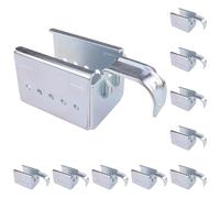 3D24, Lot de 10 supports variables AL, 97 x 44 x 45 mm, acier galvanisé | 97 x 44 x 45 mm - Type I - Dimensions de la grille : 30 mm - À suspendre - Poids : 1630 g