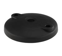 3D24 Lot de 100 assiettes en plastique PA renforcé de billes de verre - Noir - À visser - Avec trous de fixation ouverts - Type I/B