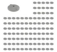 3D24, Lot de 100 plaques de pied, 100 mm, plastique PA renforcé par billes | 100 mm ; type I ; avec trous de vissage fermés ; nivellement ; plage de rotation 20° ; pour boule 15 ; capacité de charge 900