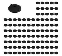 3D24, Lot de 100 plaques de pied, 100 mm, plastique PA renforcé par billes | 100 mm ; type I / B ; avec trous de vissage ouverts ; nivellement ; plage de rotation 20° ; pour boule 15 ; capacité de