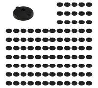 3D24, Lot de 100 plaques de pied, 100 mm, plastique PA renforcé par billes | 100 mm ; type I / B ; avec trous de vissage fermés ; nivellement ; plage de pivotement 20° ; pour boule 22 ; capacité de