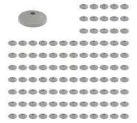 3D24, Lot de 100 plaques de pied, 80, plastique PA renforcé par billes de | 80 mm ; type I ; sans trous de vissage ; nivellement ; plage de rotation ± 20° ; pour boule 15 ; capacité de charge : 900 kg