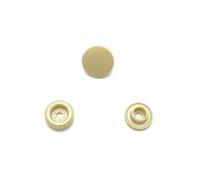 3dancraftit Boutons Pression en Résine Blanc Cassé 12mm 1/2 pouce Boutons Pression Plastique pour Couture, Cuir, Vêtements, 100 Pièces par Lot AT1U