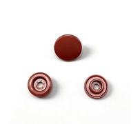 3dancraftit Boutons pression en résine marron de 12 mm 1/2 pouce, boutons pression en plastique, pinces à pression pour couture, cuir, vêtements, lot de 100 pièces AT1S