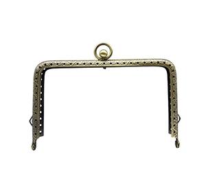 3dancraftit Fermoir rectangulaire à coudre en fer à repasser avec fermoir à baiser, pochette pour sac à main, pochette pour la fabrication de sacs à main, 13 cm x 8 cm, anti-bronze B38