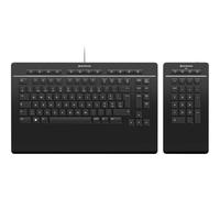 3Dconnexion Keyboard Pro with Numpad Clavier Bureau USB RF Wireless B