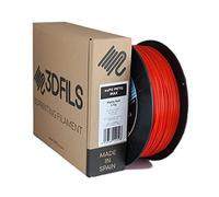 3DFILS - Filament PETG rouge mat pour impression 3D (1,75 mm/1 kg, rouge mat)