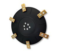 3DHerb Disque de coupe pour Worx Landroid 6 compartiments / 6 lames Disque L1500 L2000 WR153E WR155E (185 mm de diamètre Largeur de coupe 220 mm) 3H-L2000