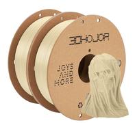 3DHoJor Lot de 2 filaments PLA Pro (Plus) de 1,75 mm pour imprimante 3D, bobine en carton pour impression 3D, précision dimensionnelle +/- 0,03 mm, blanc os