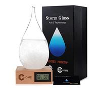 3DHOME Bouteille en verre tempête pour prévisions météo tendance et créative pour le bureau et comme décoration d'intérieur ou cadeau Taille XXL