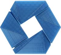 3DJAKE easyPETG Bleu Transparent - 1,75 mm / 2300 g