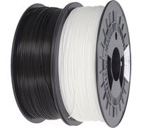 3DJAKE Ensemble ecoPLA Blanc & Noir - 2 x 1,75 mm / 1000 g