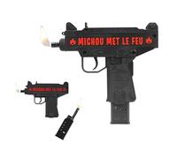 3DKORE - Coque Personnalisable en Forme de Pistolet Uzi pour Briquet BIC EZ Reach - Double Briquet Inclus - 20 Couleurs au Choix