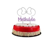 3DKOUPE - Cake Topper personnalisé pour pour anniversaire d'enfant ou décoration - Noeud papillon 2
