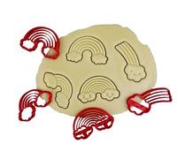 3DKOUPE - Emporte-pièces Arc en Ciel - Lot de 4 designs différents - Couleur au choix - Conçu et fabriqué en Europe
