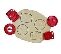 3DKOUPE - Emporte-pièces Voyage - Valise, Boussole, Appareil Photo, Globe - Couleur au choix - Conçu et fabriqué en Europe