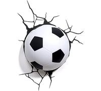3DLIGHTFX Football Lampe Murale Lampe de Nuit pour Enfants Avec autocollant mural
