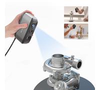 3DMakerpro Scanner 3D Moose pour la modélisation 3D - Scanner portable avec couleur 24 bits, précision de 0,03 mm, technologie de lumière bleue, suivi IA, Windows/macOS (standard)