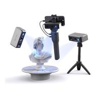 3DMakerpro Seal Scanner 3D, caméra couleur 24 bits, lentilles optiques anti-tremblement, vitesse de numérisation 10 FPS, scanner 3D portable pour impression 3D avec Smart Grip - Paquet de Luxe