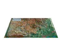 3DMAP - Pack Carte 3D Cévennes et Grands Causses + Cadre 43x63 cm - Carte 3D