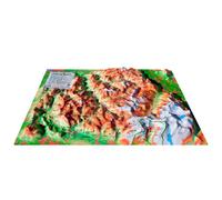 3DMAP - Pack Carte 3D Les Portes Du Soleil + Cadre petit format 29,5 cm x 19,5 - Carte 3D