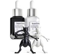 3DMaterials SuperColor Pigments Concentrés 10x pour Couleurs Noir Profond et Blanc Pur, Fabriqué en Corée