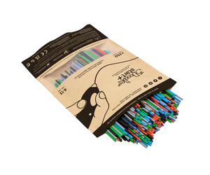 3Doodler Eco-Filament Primary Pow Mix 250, Plastique Compostable, Ø2.5mm, Couleurs Bleu/Vert/Gris/Rouge, Compatible 3Doodler Start/Build&Play