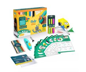 3Doodler Start+ Kit Créatif Turquoise - Stylo 3D Filament EKO 0.77mm, Température 65°C, USB, Inclut 147 Recharges, DoodlePad, 5W, 91g