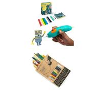 3Doodler Stylo 3D Start+ Essentials + 250 Recharges de Filament - Bundle Enfants Couleurs Assorties avec Lot de Recharges, Outil Créatif STEM à la Maison