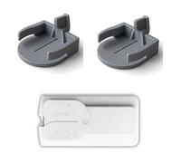 3Drive 2X Support Badge telepeage puor Q-Free N11144 Pare Brise, Voiture ou Moto, avec Adhésif, Compatible avec Q Free - Gris