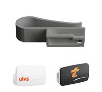3Drive Support Telepeage Pare Brise - pour ulys - pour Bip & go - Télépéage Neuf - Autoroute Adhesif - Badge Fixation Telepeage Slim - système de Pince sur Le Pare-Soleil