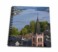 3drose Bacharach et rivière de la vallée du Rhin, EN Allemagne, mémoire livre, Multicolore, 12 x 30,5 cm