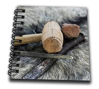 3dRose Bloc-notes avec drapeau blanc, 10 x 10 cm